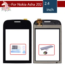 2," для Nokia Asha 202 203 N202 сенсорный ЖК-экран дигитайзер сенсор внешнее стекло замена панели объектива