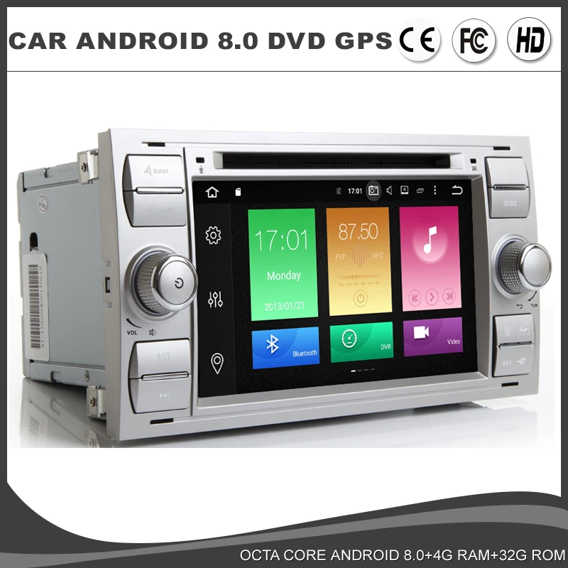 

Android 8.0 Octa Core Car DVD GPS Player For Ford Fiesta Transit Fusion Kuga Connect Mondeo Galaxy WIFI Navi USB Radio 4GB RAM