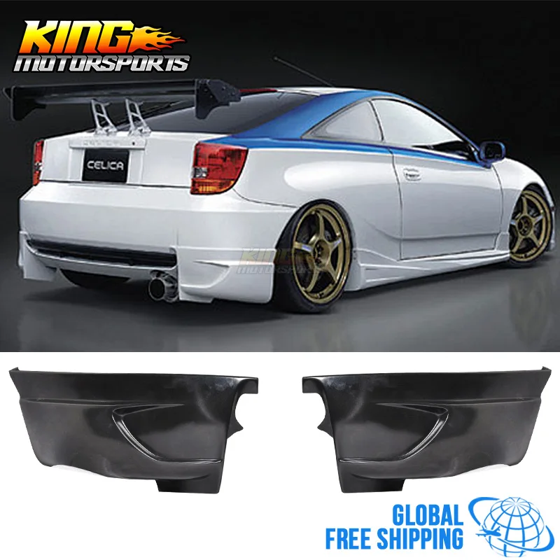 

FOR 00 01 02 03 04 05 TOYOTA CELICA Rear Bumper Lip Spoiler VIP Style 2PCS Global Free Shipping Worldwide