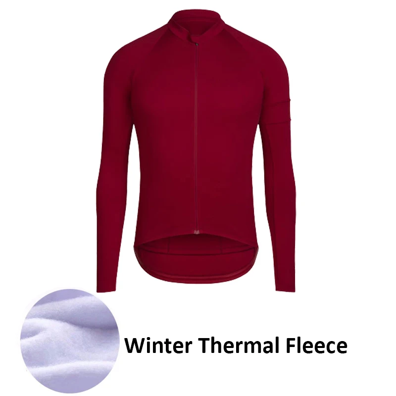 Ropa Ciclismo Winter Thermal Fleece Warm Cycling Jersey Long Sleeve Bicycle Jacket MTB Bike Clothing - Цвет: 5