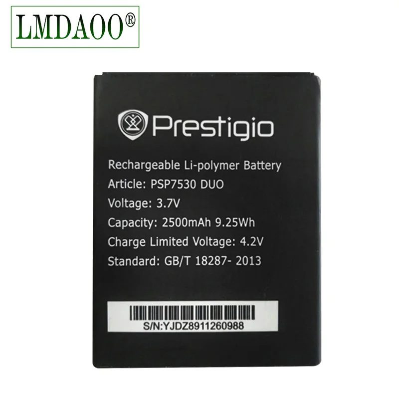 3 7 V 2500 мА/ч PSP7530 телефон Батарея для мобильного телефона Prestigio Muze D3 E3 F3 A7 3530 3531 7530 DUO