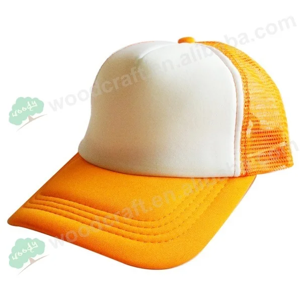 Унисекс Повседневное плотная Шляпа Сплошной Бейсбол Кепки чистая дружище сетки пустой козырек шляпа Регулируемый для женщина мужчина - Цвет: Оранжевый