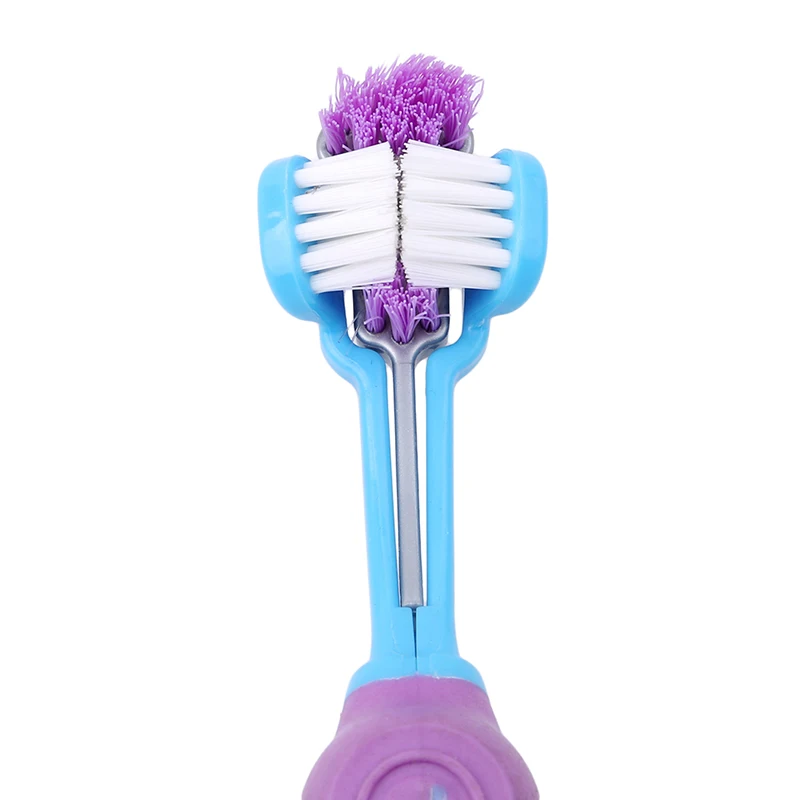 Title 9, Hot Selling Three Sided Pet Toothbrush Dog Brus...