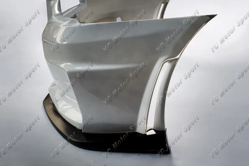 2008-2012 Mitsubishi Lancer Evolution EVO X Varis '17 Ver. Ultimate Style Front Bumper with Lip FRP (6)