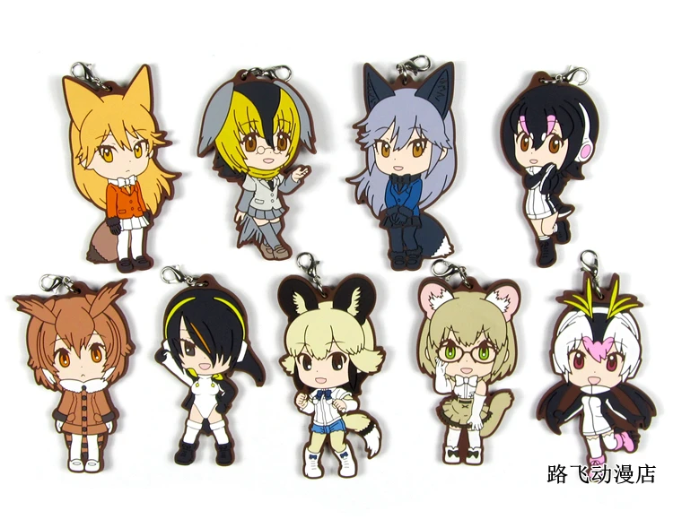 Kemono Friends Королевский Пингвин Aptenodytes Forsteri аниме модель Фигурка мобильный телефон школьный резиновый брелок Подвеска 6 см