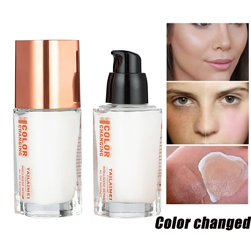 Pro Color Changing Foundation Makeup Base Face Liquid Cover Concealer