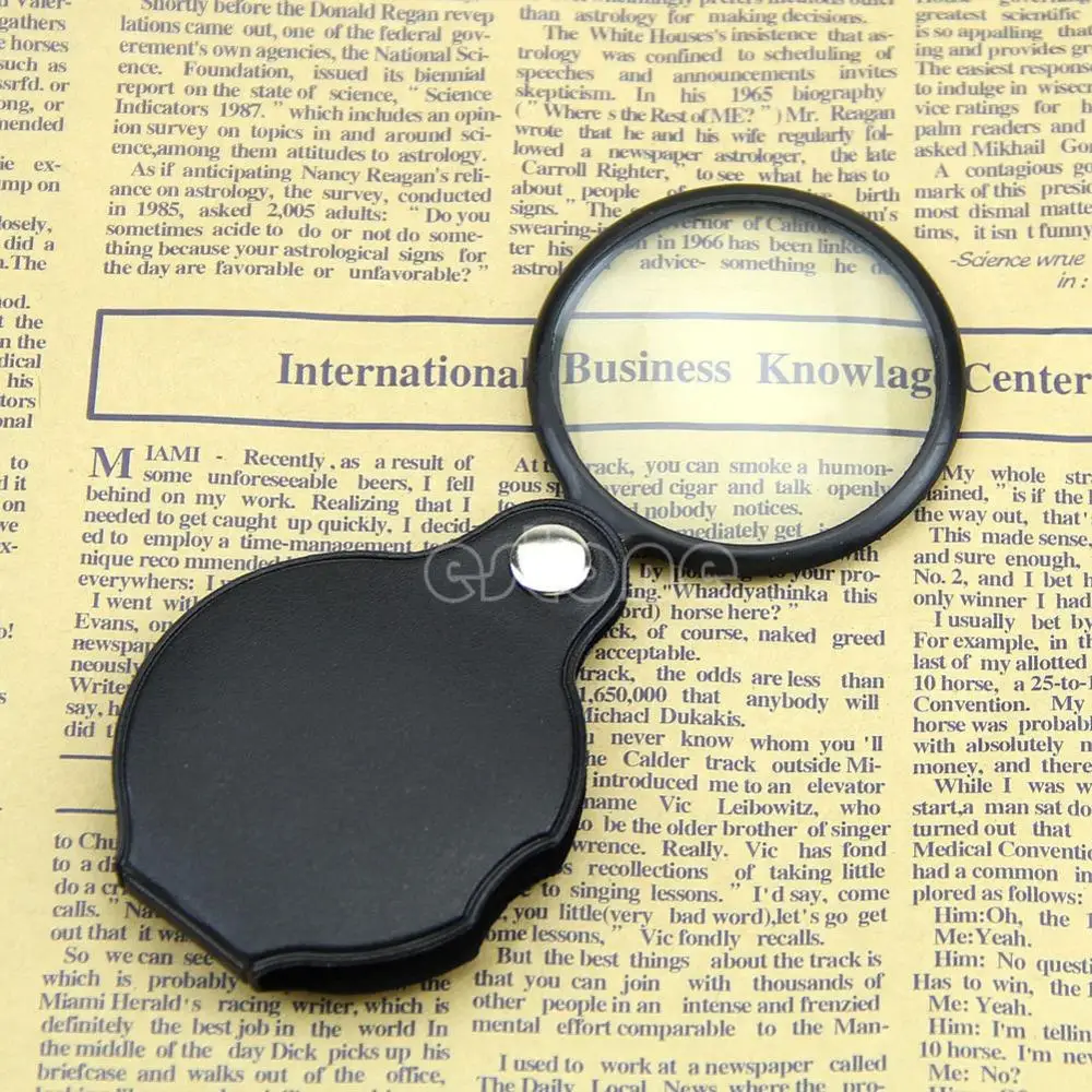 Mini Pocket Folding Jewelry Magnifier Magnifying Eye Glass Loupe Lens