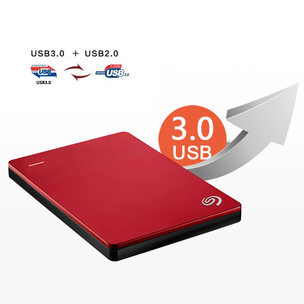 Seagate внешний HDD диск 2 ТБ резервного копирования плюс тонкий USB 3,0 2," портативный внешний жесткий диск 2 ТБ для настольного ноутбука STDR2000301