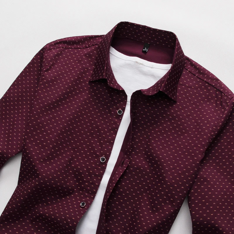 Новый 2019 для мужчин's рубашки мальчиков мужчин повседневное slim fit Дизайнер