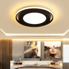 Chandelierrec современные светодиодные потолочные лампы для гостиной спальни AC85~ 265 В Домашнее освещение светильники потолочные лампы в низкие потолки