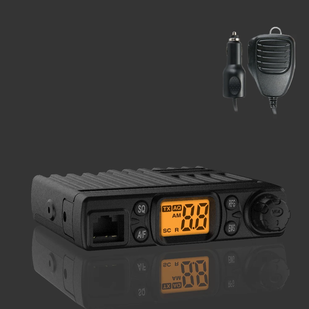 Radioddity CB 27 CB Radio License free with Microphone 40 Channel AM PA System RF Gain Mobile