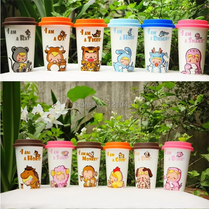 Новое поступление 2014 сборная керамическая кофейная кружка с силиконовой крышкой