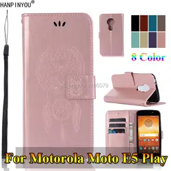 Для Motorola Moto E5 Play/E5 круиз 5,2 "3D узор сова Роскошные Флип кожаный чехол вставки карточки слоты Бумажник Стенд Крышка