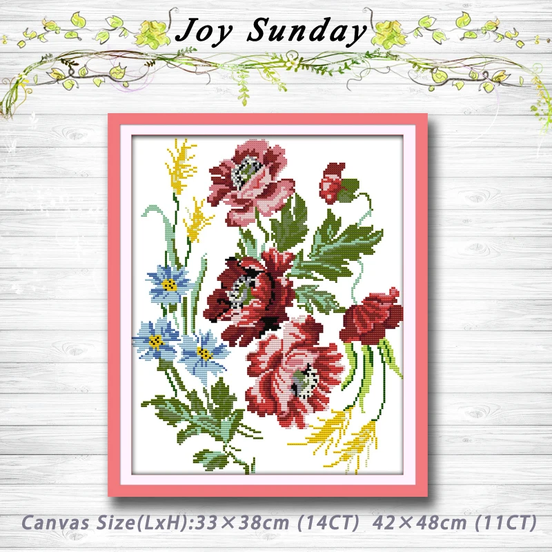 

Charming flowers Decor Patterns Counted Cross Stitch 11CT 14CT Cross Stitch Sets Chinese Cross-stitch Kits Embroidery Needlework