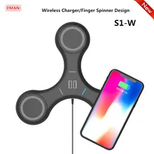 FMAN 3 беспроводной 2 USB выхода зарядное устройство для iPhone 5/6/7/8/X Plus samsung Galaxy S6 S7 S8 Note 5/6/7/8 5 Вт зарядная станция