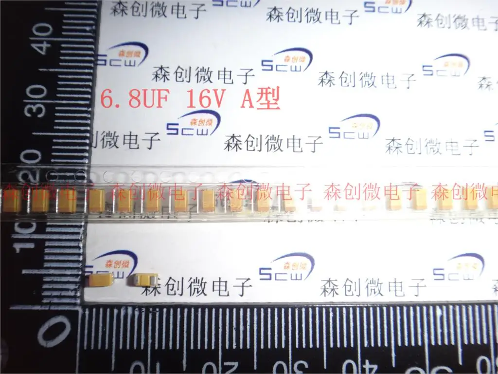 

SMD tantalum capacitor 6.8 UF 16 v type A 3216/1206 685 c TAJA685K016RNJ original AVX