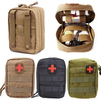 

Mini Medical Pouch Travel First Aid Kit Bag 1000D Nylon Tactical MOLLE Survive Portable Survival Tactical Emergency First Aid