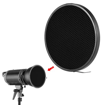 

16.8cm 40 Degree Aluminum Photo Studio Honeycomb Grid for 7" Standard Reflector Diffuser Lamp Shade Dish