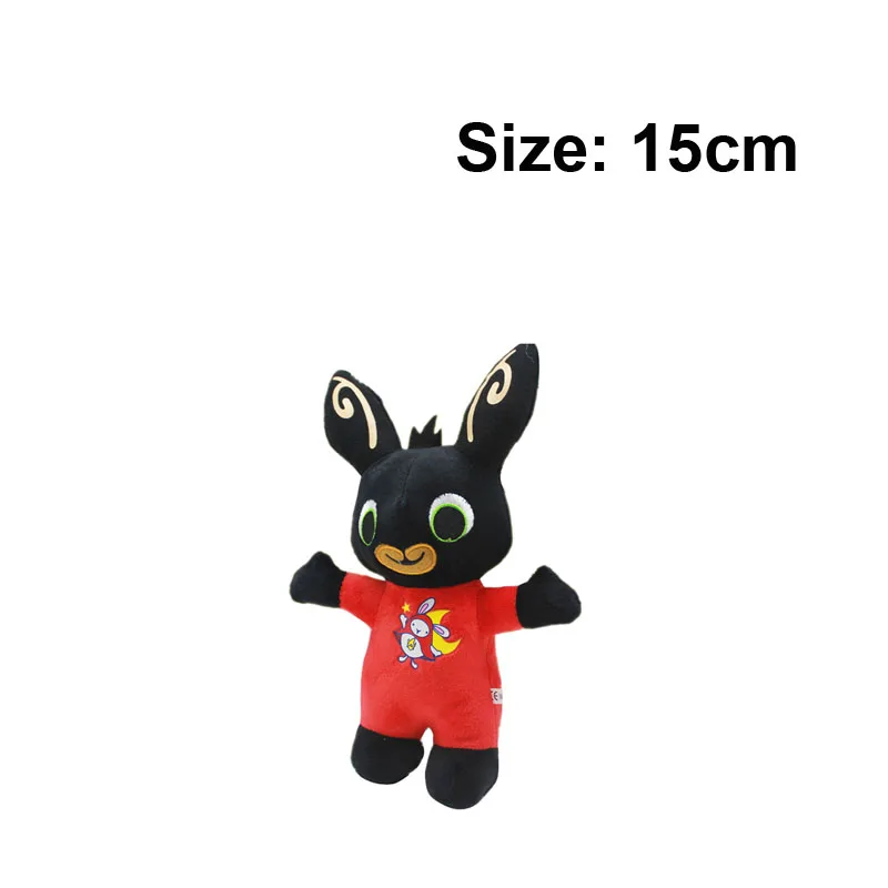 15cm red 1 шт., высокое качество, мультяшное животное, кролик, муравей, плюшевая игрушка, мягкая, Bing, кролик, мягкие куклы, детские игрушки, подарки - Цвет: 15cm red