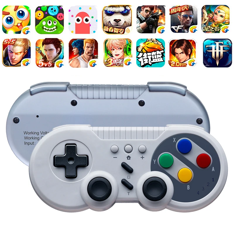 

8Bitdo SF30 Pro Gamepad for Nintendo Switch Windows MacOS Android Controller Joystick Vibration Wireless Bluetooth Controller