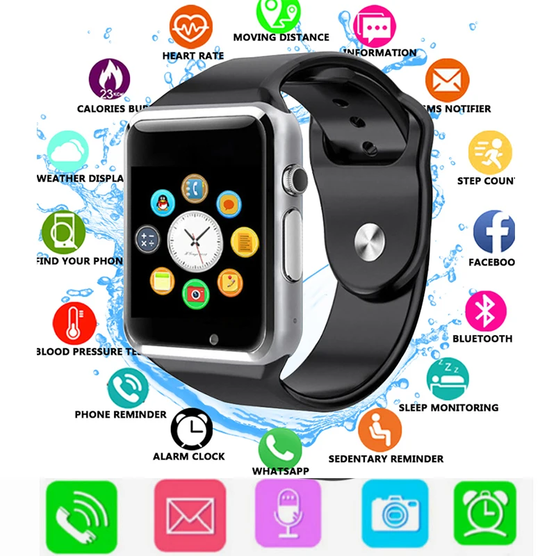 2018 Детские Bluetooth Смарт-часы с камерой Facebook Whatsapp Twitter Синхронизация SMS Smartwatch