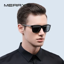 MERRY'S Fashion Unisex Retro Aluminum Sunglasses Men Polarized Lens Brand Designer Vintage Sun Glasses For Women UV400 S'8286