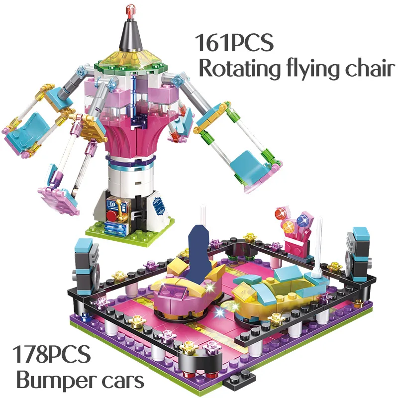 Цена 699 шт. городские кирпичи Совместимость с legoingly Friends Fun Park Carnival Of Joy строительные блоки фигурка модель игрушки для девочек детей