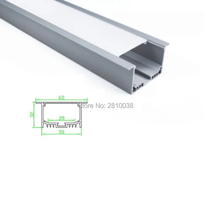 

50 X 1M Sets/Lot Recessed wall led aluminum profile and T type alu extrusion for recessed wall or ceiling lamp