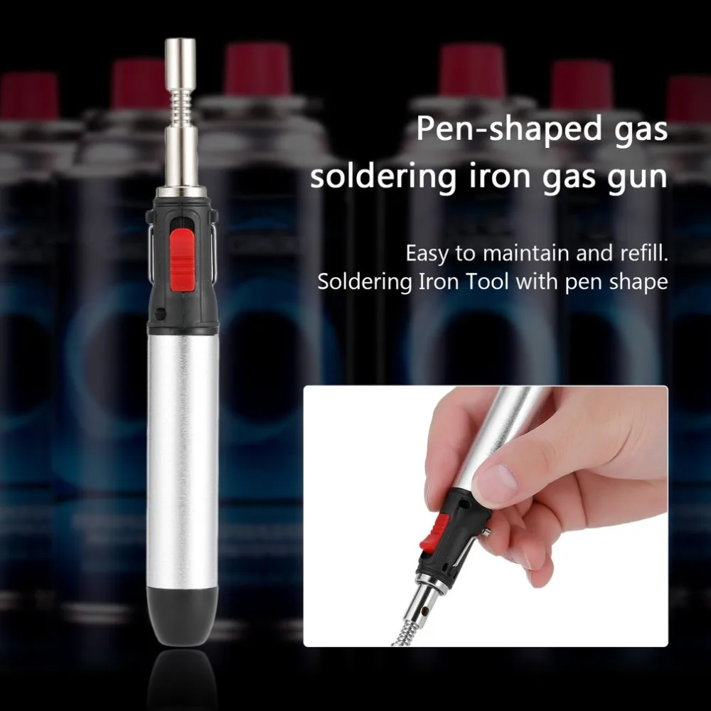 Electronic Cordless Solder Iron Gas Soldering Iron Flame Butane 12ml Heat Gun Welding Torches Tool 1300 degree Welding Equipment