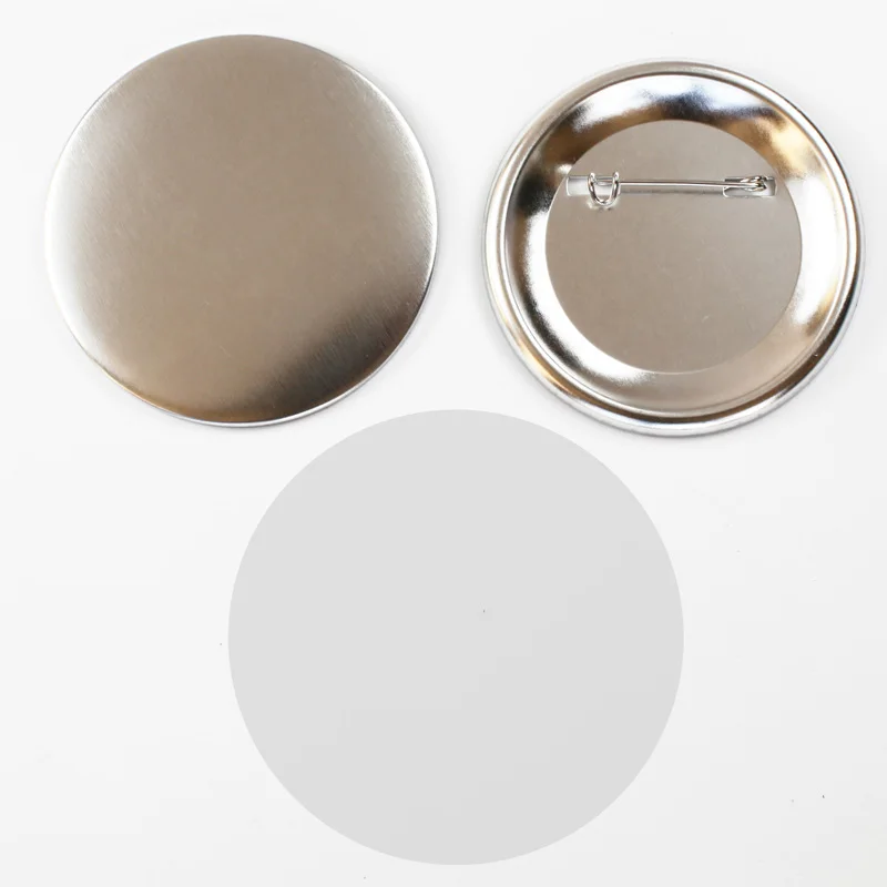 100 шт./компл. 2-1/" 58 мм металлической заготовки значок кнопки Запчасти расходные материалы для одежды значок кнопки Maker металлические материалы для поделок DIY