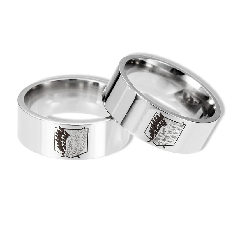 Attack On Titan Ring Anime Gifts Rings Stainless Steel Ring