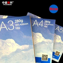 Трансон пустая книга на холсте 10 листов 280 г хлопок Тонкая текстура картина маслом холст коврик Холст бумага для рисования школьные принадлежности