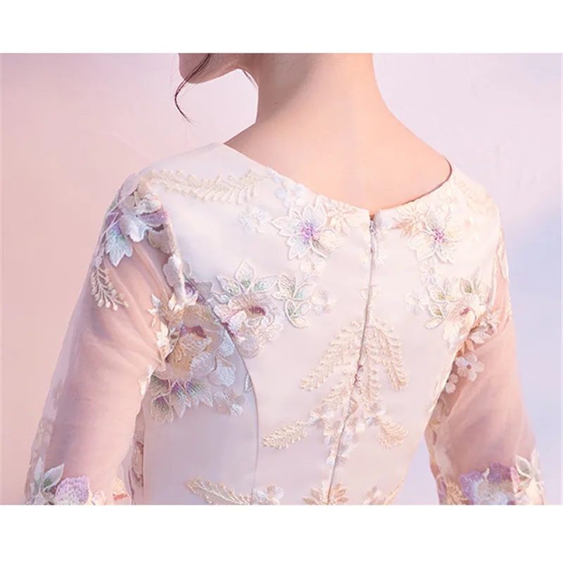 Женское вечернее платье светло голубое цвета шампанского 7 цветов модель 2019 года