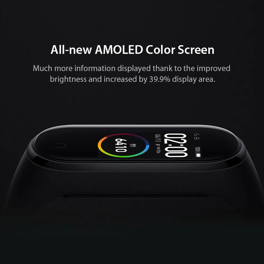 2019 Original Xiaomi Mi Band 4 Newest BT 5.0 Music Smart Bracelet Watch Sport Wristband Smart Wearable Device Mi Smart Band 4