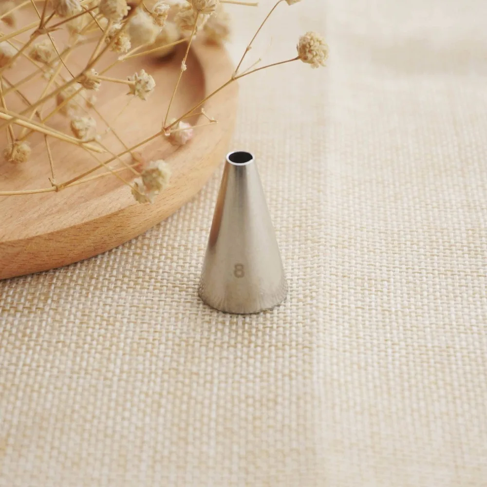 

#8 Piping Nozzles Pastry Icing Tips Chocolate Baking Decorating Tools Stainless Steel