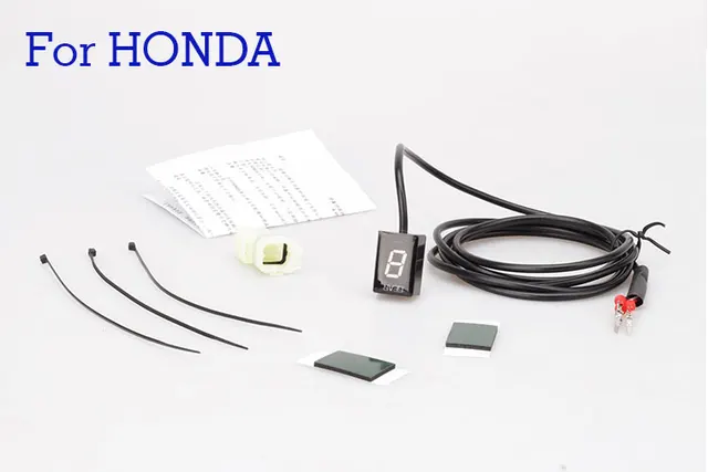 Universal Motorcycle 1-6 Level Ecu Plug Mount Speed Gear Display Indicator For Honda NC700 CBR500R CBR1000RR CB500F VFR800F