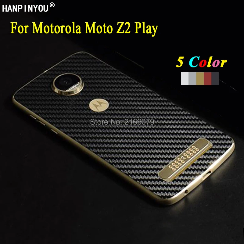 

For Motorola Moto Z2 Play XT1710 5.5" 360 Degree Full Cover Back Decal Skin 3D Carbon Fiber Phone Protective Sticker Case