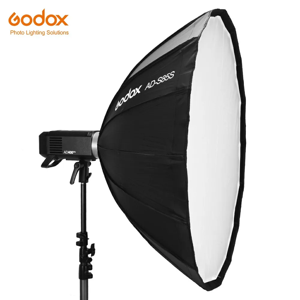 Godox 85 см AD-S85S внутри Серебряный глубокий параболический софтбокс с сотовой сеткой