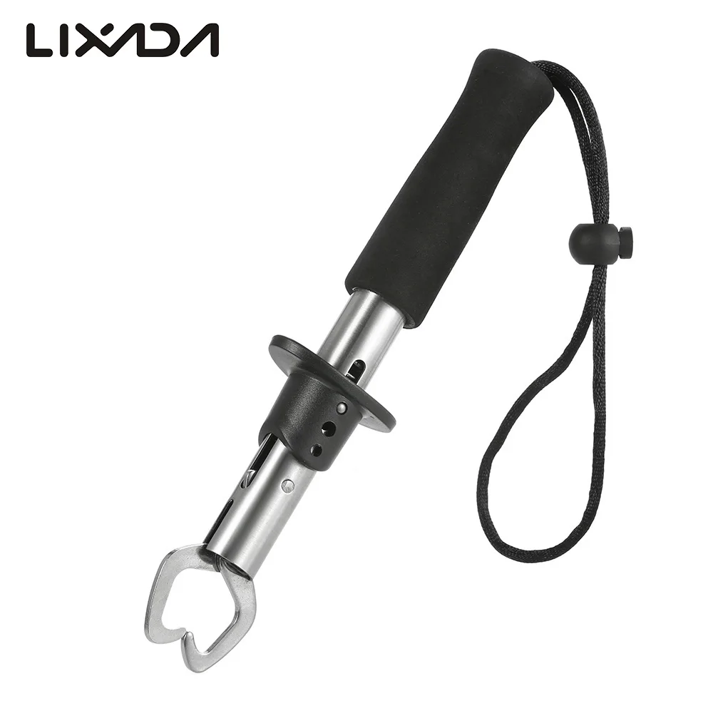 

Lixada Portable Stainless Steel Fish Lip Grip Fishing Grabber Strong Professional Fishing Gripper Trigger for Fisherman