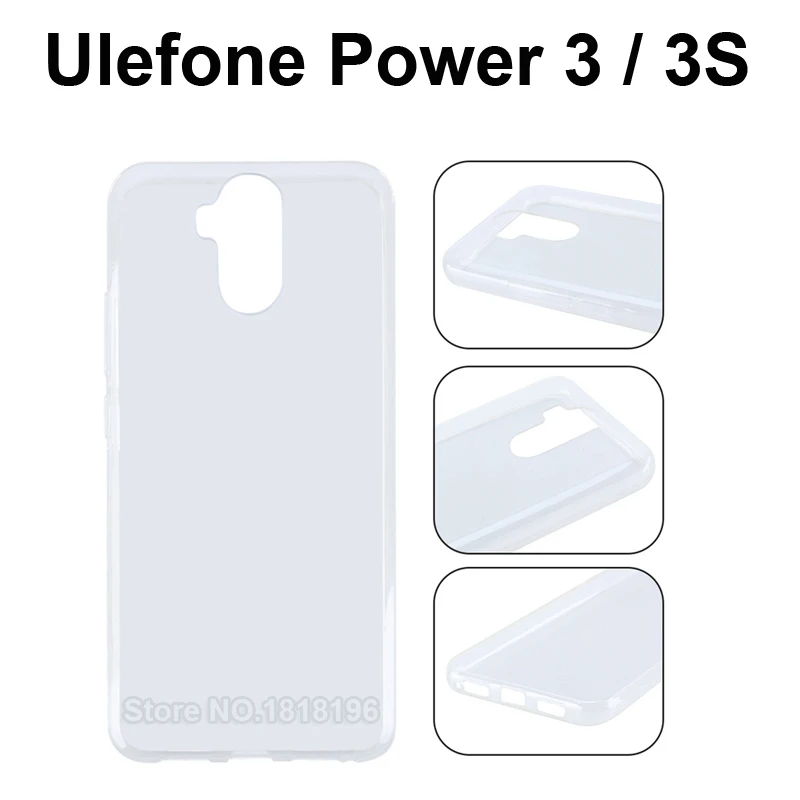 

Anti-knock Protective Phone Case For Ulefone Power 3S Case Silicone Soft TPU Case Coque For Ulefone Power 3 / 3S 6.0"Case Cover