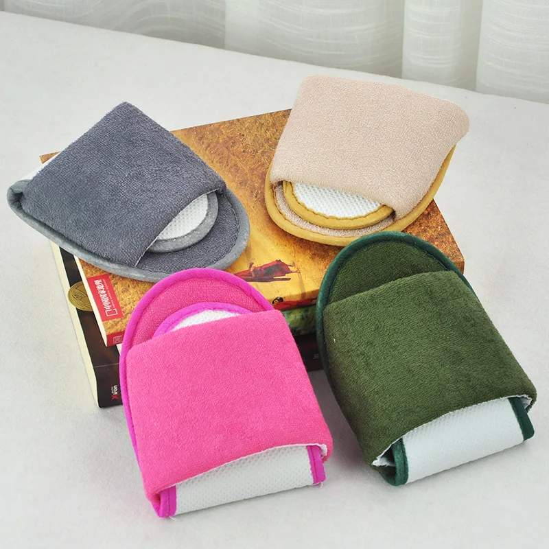 

1 pair Foldable Home Hotel Breathable Slippers SPA Travel Salon Wear With Storage Cotton Cloth Travel Accessories