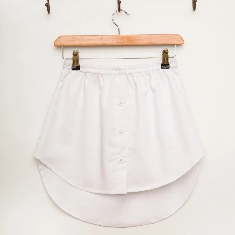 Весенне-Летняя короткая юбка, универсальная кружевная Ложная Рубашка, трапециевидная полуоблегающая женская юбка,, Прямая поставка