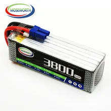 MOSEWORTH RC Drone LiPo Battery 6S 22.2V 3800mah 25C Li-po Battera for Airplane Helicopter Quadrotor Car Boart AKKU