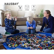 Portable Kids Toy Storage Bag and Play Mat Lego Toys Organizer Bin Box XL Fashion Practical