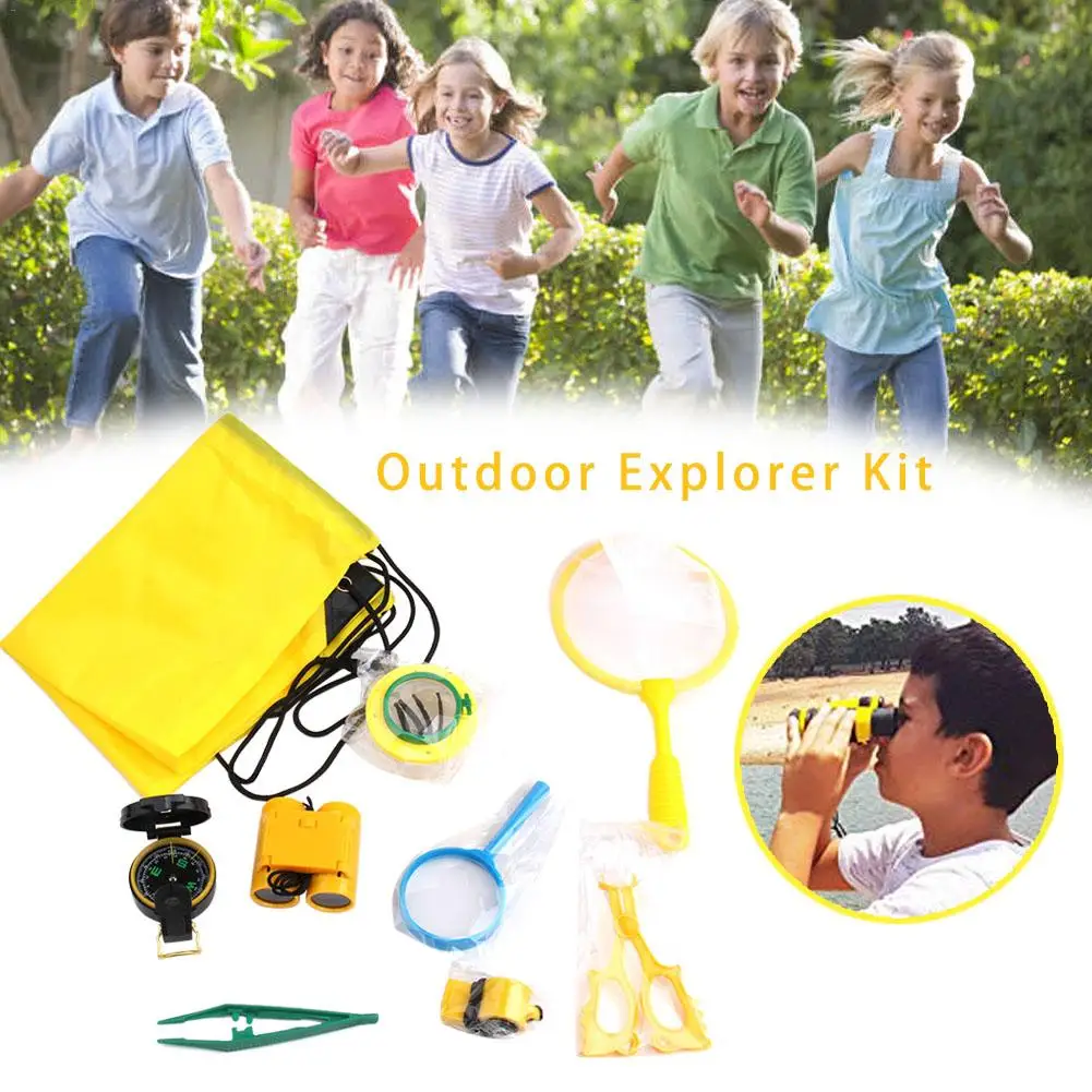 

9 PCS Children's Outdoor Adventure Explorer Set Children's Toy Insect Viewer Camping Capture Kit