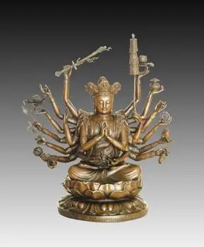 

ATLIE BRONZES Bodhisattva bronze sculpture buddha statue Cundhi Mother Buddha Buddhist temple decoration