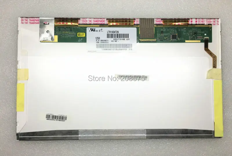 

Free shipping LTN140AT26 LP140WH4 LP140WH1 LTN140AT16 B140XW01 N140BGE-L21 LTN140AT07 HB140WX1 NEW LED Display Laptop Screen