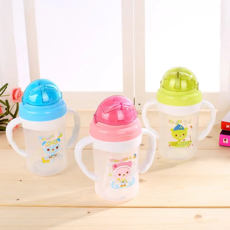 Детская кружка для кормления Baby Cup дети учатся для кормления питья воды соломенная ручка бутылки Mamadeira Сиппи учебный Поильник 280 мл