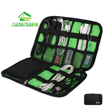 

Flash Drive Organizer Digital Gadget Holder Travel Cellphone Mobile Charger Case Large Shockproof USB Cable Earphone Storage Bag