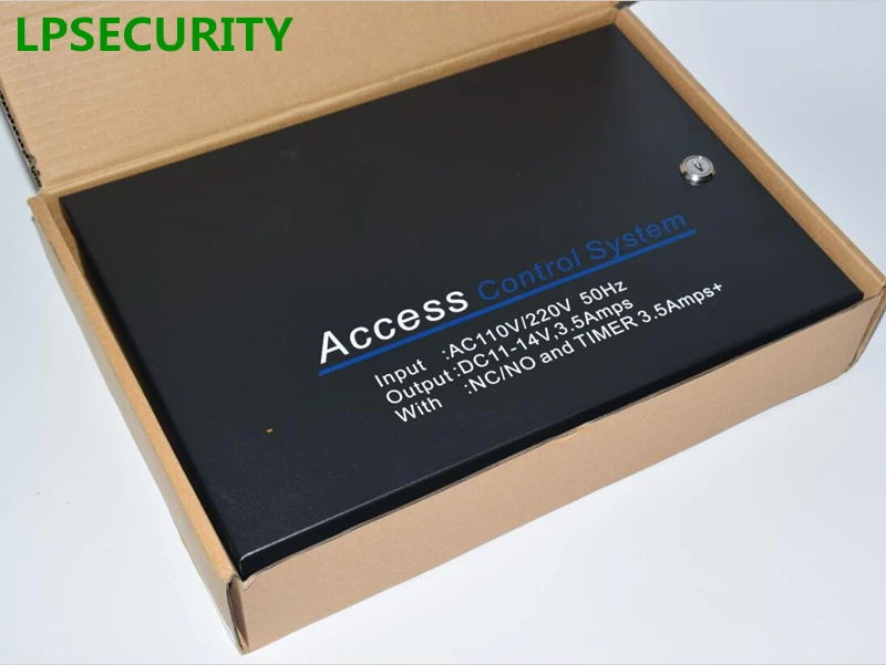 LPSECURITY 12V 5A access panel with power supply/gate door lock access controller board with power box ( backup battery input)